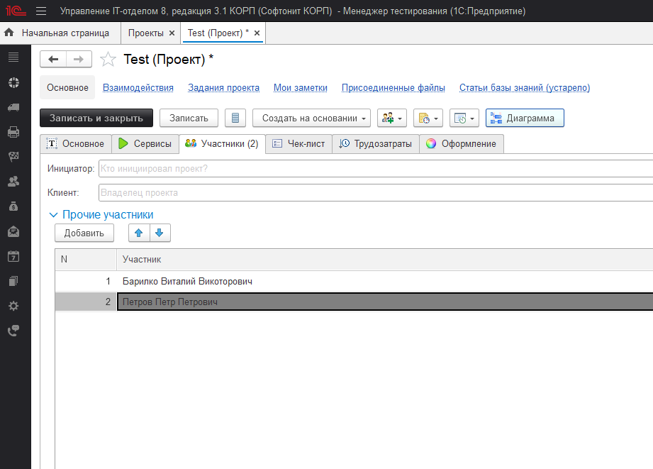 Участники проекта