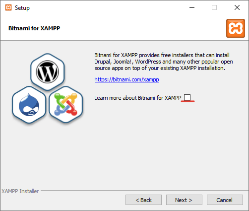Окно установки